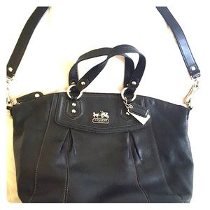 Authentic Leather Large Coach Bag